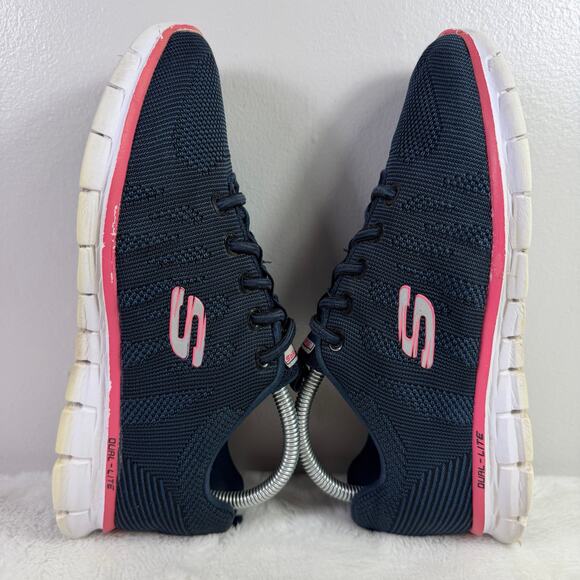 Skechers Summits Women's Dual-Lite Memory Foam Sneakers – Navy Blue, Size 8.5 - Picture 5 of 12